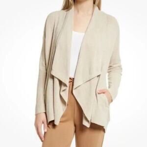 Barefoot Dreams Shawl Pointelle Cardigan Women's Size L/XL CozyChic Ultra Lite
